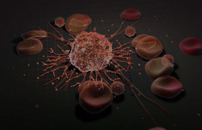 动脉,静脉,血管,无人,横图,插画,室内,白天,正面,数码,科技,静物,阴影,黑色背景,网络,医学,细胞,高光,几何,计算机图形,合成,图画,画,蓝色,白色,人体,电脑合成图,数码合成图,疾病,生物学,漫画,癌症,生理学,写实,具体,具象,白血病,彩图