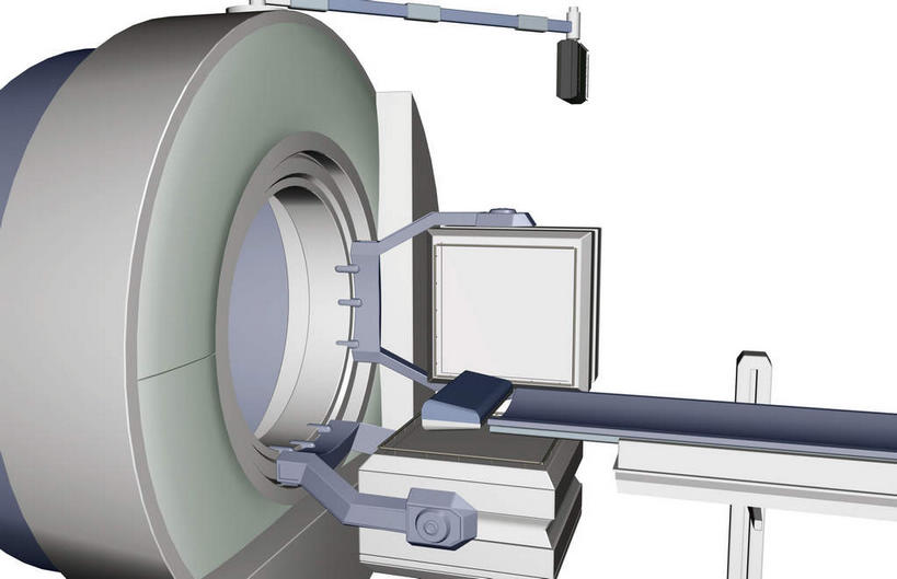 无人,横图,室内,白天,白色背景,正面,检查,工具,一个,扫描仪,器械,单个,检测,医疗,医疗器械,医疗工具,计算机断层扫描,ct机,扫描仪器,显像机,彩图