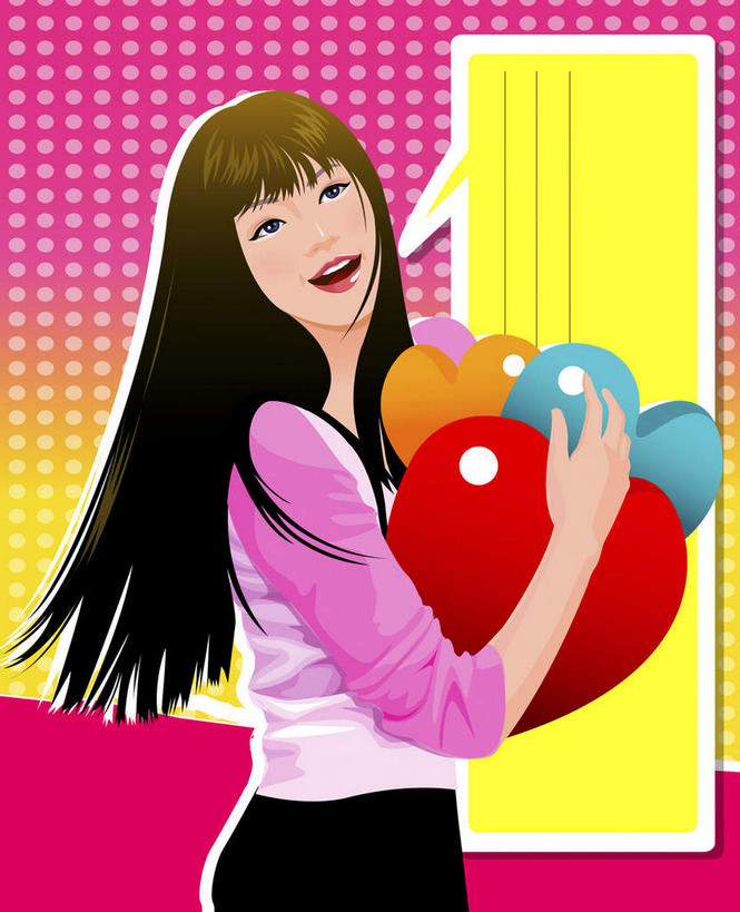 西方人,一个人,无人,站,抱,竖图,插画,室内,白天,侧面,数码,科技,靠垫,欧洲,欧洲人,仅一个年轻女性,仅一个女性,仅一个人,阴影,粉色背景,服装,网络,云,云朵,靠枕,高光,几何,计算机图形,合成,云彩,图画,休闲装,画,三个,衣服,红色,蓝色,黑色,白云,抱枕,枕头,站着,休闲,休闲服,橙色,服饰,抱着,电脑合成图,数码合成图,搂着,漫画,写实,具体,具象,年轻女性,女人,女性,白种人,长发,搂,搂抱,站立,半身,彩图