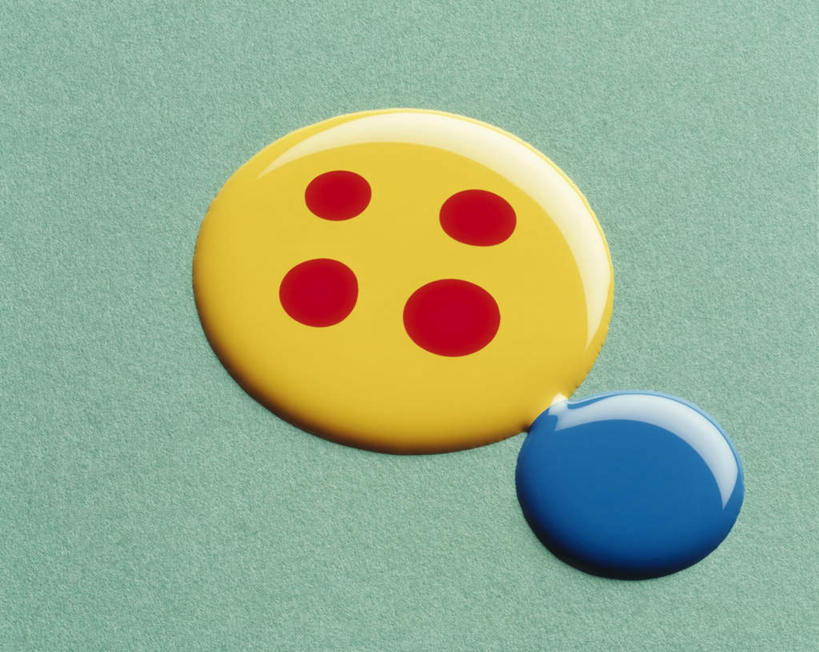 无人,横图,俯视,室内,特写,白天,许多,连接,绿色背景,花纹,条纹,艺术,空间,纹路,液体,斑点,圆圈,画,排列,黄色,红色,蓝色,摄影,影棚,颜料,涂料,水彩,队列,创作,融合,想象,彩图,高角度拍摄,影棚拍摄,拍摄