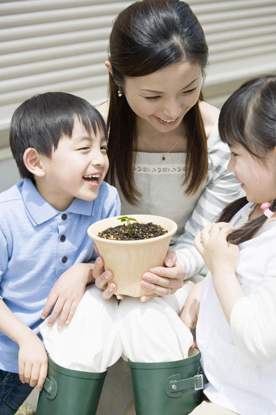东方人,儿童,三个人,家庭,母亲,女儿,儿子,坐,捧,笑,微笑,露齿笑,竖图,俯视,室内,白天,纯洁,植物,亚洲,阴影,服装,光线,盆栽,影子,盆景,注视,休闲装,黄种人,幼苗,小孩,衣服,绿色,阳光,自然,观察,看,休闲,温暖,温馨,母女,母子,一家人,休闲服,可爱,母爱,童年,童趣,服饰,生长,成长,观看,和睦,察看,关注,童真,烂漫,无邪,秧苗,天真,男孩,男人,男性,年轻女性,女孩,女人,女性,亚洲人,孩子,年轻人,端,端着,捧着,手捧,坐着,半身,彩图,高角度拍摄,融洽,男生,女生