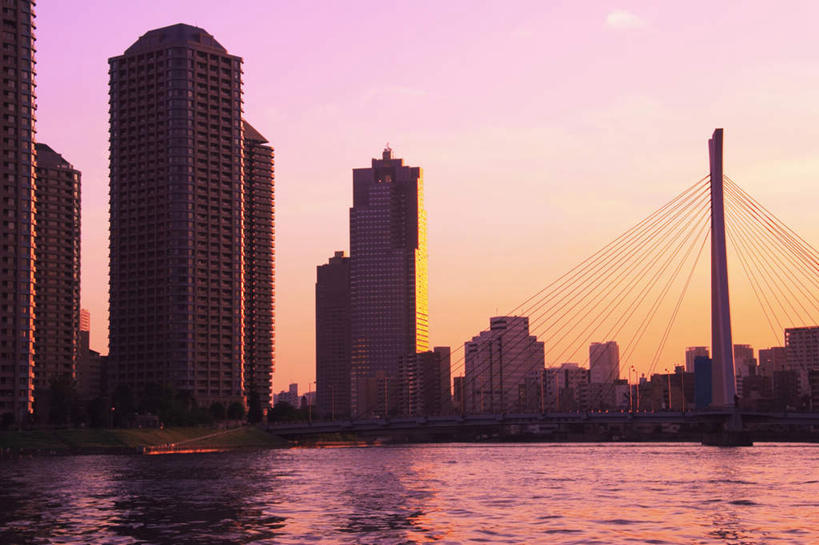 无人,高楼大厦,横图,室外,白天,正面,度假,河流,美景,日落,水,城市风光,城市,大厦,建筑,摩天大楼,东京,日本,亚洲,河水,景观,水流,晚霞,霞光,娱乐,建设,黄昏,享受,休闲,景色,彩霞,放松,东亚,本州,关东地方,本州岛,日本国,东京都,夕阳,彩图,大楼,高层建筑,高楼,摩天楼
