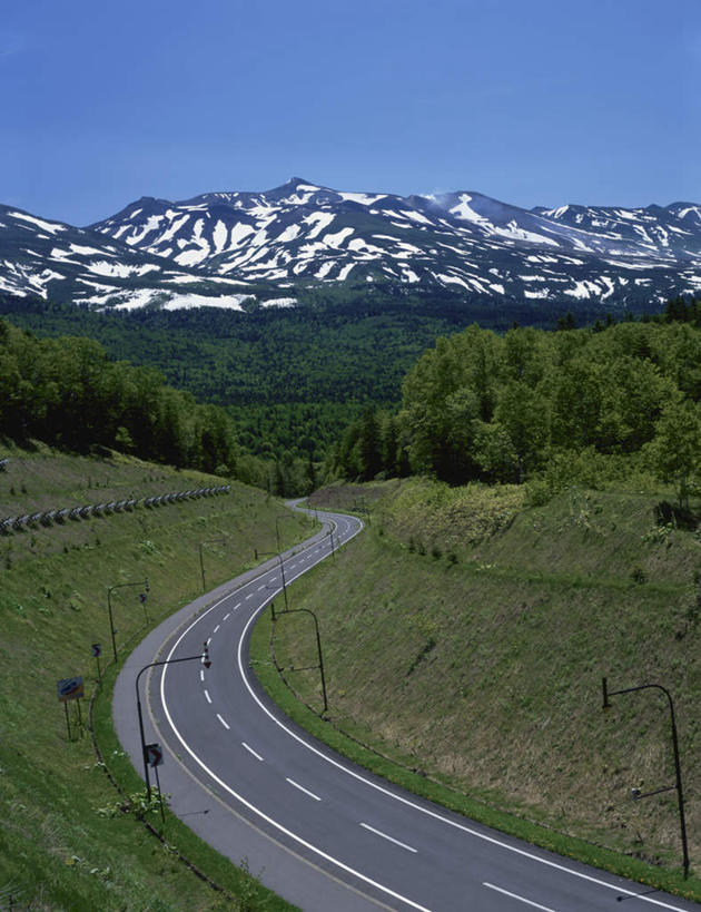 无人,竖图,俯视,室外,白天,旅游,度假,草地,草坪,美景,植物,道路,路,公路,北海道,日本,亚洲,阴影,光线,影子,景观,分界线,停车线,交通,娱乐,草,树,树木,蓝色,绿色,蓝天,天空,阳光,自然,天,享受,休闲,景色,放松,生长,成长,车行道,车行道分界线,自然风光,标线,东亚,车行线,日本国,北海道地方,北海道岛,马路,彩图,高角度拍摄