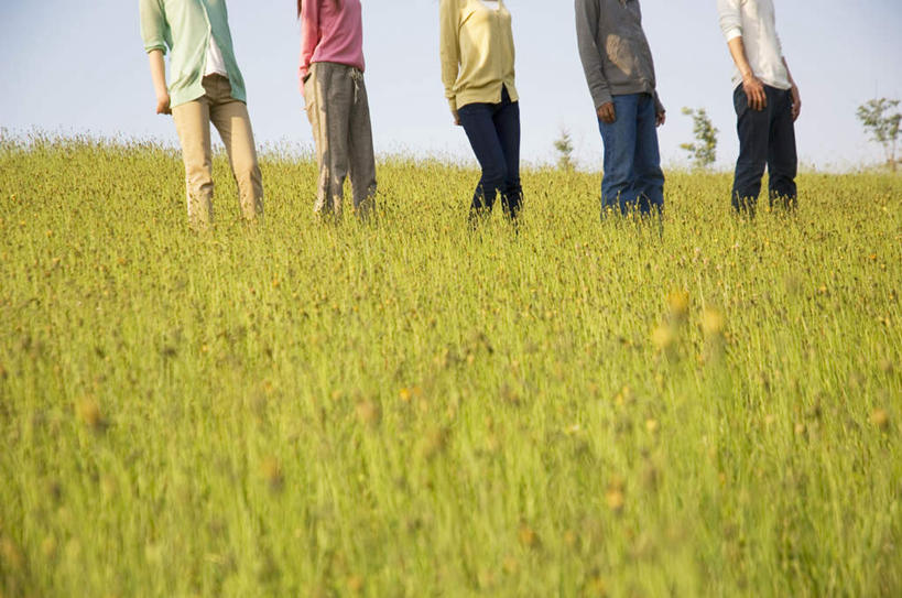 东方人,伙伴,朋友,站,走,横图,室外,白天,仰视,旅游,度假,友谊,草地,草坪,美景,植物,亚洲,五个人,一排,阴影,服装,整齐,光线,影子,景观,许多人,休闲装,黄种人,娱乐,草,排列,衣服,蓝色,绿色,蓝天,天空,阳光,自然,天,站着,一群人,享受,休闲,休闲服,景色,放松,服饰,晴朗,队列,自然风光,万里无云,友情,男人,男性,年轻男性,年轻女性,女人,女性,亚洲人,晴空,晴空万里,步行,散步,站立,走路,半身,彩图,低角度拍摄