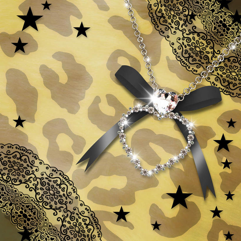 无人,交叉,方图,室内,白天,正面,数码,科技,项链,珠宝,一条,阴影,花纹,棕色背景,网络,丝绸,丝带,星星,缎带,高光,几何,计算机图形,合成,绸带,黑色,饰品,首饰,星形,交织,电脑合成图,数码合成图,五角形,写实,具体,具象,相交,交集,穿插,五角星,彩图