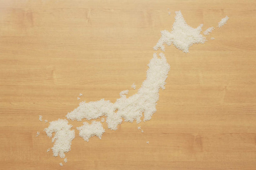 无人,横图,俯视,室内,特写,白天,海洋,桌面,桌子,地图,日本,亚洲,一堆,一排,许多,堆叠,堆积,整齐,世界地图,陆地,谷类,谷物,食品,米,大米,食物,排列,白色,摄影,国家,影棚,堆,大陆,世界,队列,版图,彩图,高角度拍摄,影棚拍摄,拍摄