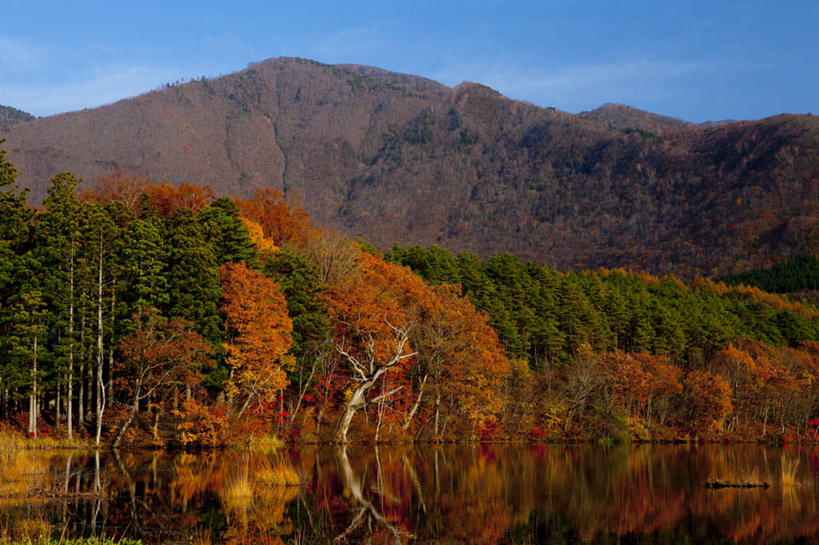 无人,横图,室外,白天,正面,旅游,度假,草地,草坪,湖,湖泊,美景,山,山脉,水,植物,日本,亚洲,阴影,光线,影子,湖面,景观,山峰,水流,水面,云,云朵,山峦,云彩,娱乐,草,树,树木,蓝色,绿色,白云,蓝天,天空,阳光,自然,湖水,群山,天,享受,休闲,景色,放松,生长,成长,自然风光,东亚,本州,本州岛,日本国,东北地方,福岛,福岛县,彩图