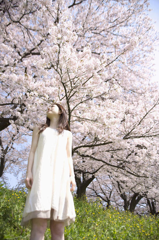 东方人,一个人,站,竖图,室外,白天,仰视,旅游,度假,草地,草坪,美景,树林,植物,樱花,叶子,亚洲,仅一个年轻女性,仅一个女性,仅一个人,许多,阴影,光线,影子,景观,注视,黄种人,娱乐,草,树,树木,蓝色,绿色,蓝天,天空,阳光,自然,天,观察,看,站着,享受,休闲,景色,放松,生长,晴朗,成长,观看,察看,关注,自然风光,万里无云,仙樱花,福岛樱,青肤樱,年轻女性,女人,女性,亚洲人,叶,晴空,晴空万里,荆桃,抬头,仰头,站立,半身,彩图,低角度拍摄