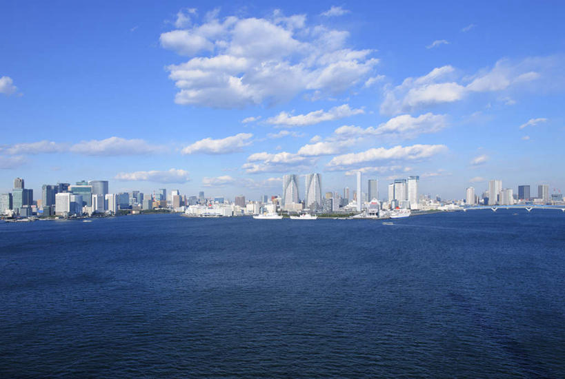 无人,高楼大厦,横图,全景,俯视,室外,白天,度假,河流,美景,树林,水,天际线,植物,城市风光,城市,大桥,大厦,建筑,立交桥,摩天大楼,桥梁,东京,日本,亚洲,阴影,光线,影子,河水,景观,水流,云,云朵,高架,建筑群,斜拉桥,桥,云彩,娱乐,建设,树,树木,蓝色,绿色,白云,蓝天,天空,阳光,自然,天,享受,休闲,景色,放松,生长,成长,东亚,本州,关东地方,本州岛,日本国,东京都,县厅,港区,东京市,彩图,高角度拍摄,大楼,高层建筑,高楼,摩天楼