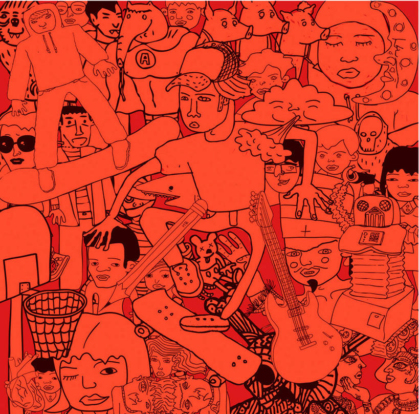 西方人,无人,站,闭眼,横图,插画,室内,白天,正面,锻炼,运动,数码,科技,帽子,欧洲,欧洲人,阴影,服装,网络,篮球框,吉他,乐器,弦乐器,许多人,高光,几何,计算机图形,合成,图画,注视,休闲装,极限运动,运动帽,画,衣服,观察,看,站着,一群人,休闲,休闲服,篮球网,鸭舌帽,服饰,滑板,观看,电脑合成图,数码合成图,察看,合成图,关注,弹拨弦鸣乐器,漫画,篮球板,写实,具体,具象,体育,男人,男性,年轻男性,年轻女性,女人,女性,中年男性,中年女性,白种人,闭眼睛,闭着眼,闭着眼睛,站立,半身,彩图,健身,滑板运动,弹拨弦乐器