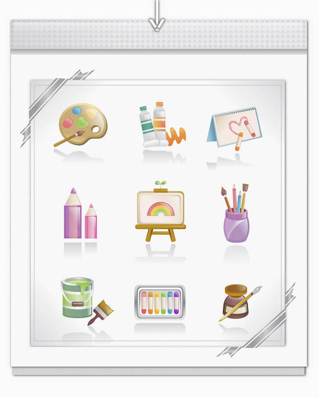 无人,竖图,插画,室内,白天,白色背景,正面,绘画,数码,科技,彩虹,装修,笔筒,一排,许多,阴影,艺术,整齐,并列,并排,网络,木制,笔,铁桶,桶,办公用品,画板,美术用品,很多,高光,几何,计算机图形,合成,图画,装潢,素描本,画,文具,排列,本子,粉刷,画笔,木制品,瓶子,铅笔,容器,刷子,塑料制品,学习用品,器皿,塑料瓶,储藏,油漆,调色盘,文具用品,涂料,美术,电脑合成图,数码合成图,图标,调色板,合成图,储存,队列,绘画工具,平行,漫画,写实,具体,具象,插笔器具,文房用具,画具,虹,虹桥,七彩虹,天虹,彩图,速写本,画画本,绘图本,手绘本,涂鸦本,贮存