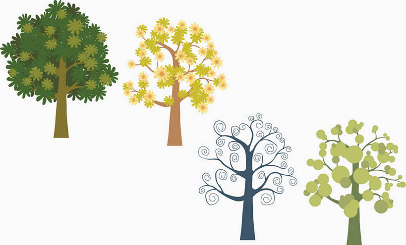 无人,横图,插画,室内,白天,白色背景,正面,数码,科技,秋季,叶子,阴影,网络,冬季,冬天,绿叶,枝条,夏季,高光,几何,计算机图形,合成,图画,画,树枝,春季,春天,夏日,夏天,嫩叶,生机,电脑合成图,数码合成图,生命,合成图,漫画,写实,具体,具象,春日,冬日,虬枝,枝杈,叶,叶片,秋,秋天,彩图