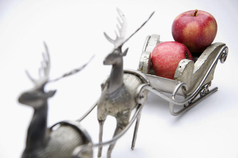 无人,横图,俯视,室内,特写,白天,白色背景,幸福,桌面,桌子,哺乳动物,鹿,野生动物,苹果,水果,圣诞节,阴影,节日,朦胧,模糊,庆祝,新鲜,反射,木制,影子,生食,食品,果实,文化,车,食物,两个,红色,动物,木制品,交通工具,庆典,可爱,摄影,活泼,有机食品,绿色食品,影棚,纪念,雪橇,吉祥,载具,雪橇车,进取,角鹿,驯鹿,彩图,高角度拍摄,影棚拍摄,拍摄
