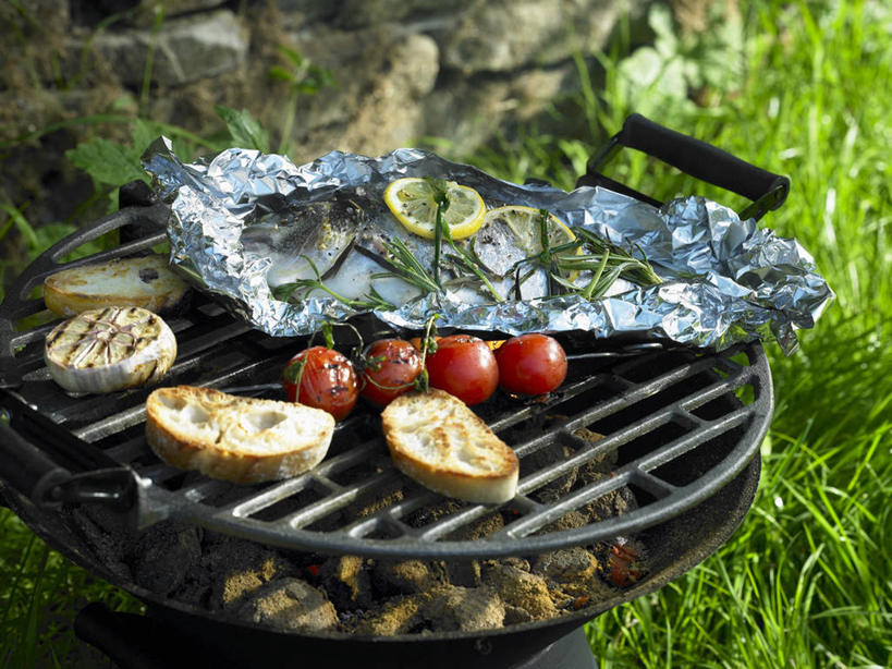 无人,横图,俯视,室外,特写,白天,烧烤,草地,草坪,植物,柠檬,蔬菜,西红柿,小番茄,水果,阴影,朦胧,模糊,新鲜,光线,影子,调味,肉,香料,鱼肉,佐料,食品,烤架,烤肉,鲷鱼,肉类,草,食物,红色,绿色,阳光,铁架,有机食品,绿色食品,鲷,加吉鱼,铜盆鱼,迷迭香,配料,肉食,海洋之露,作料,班加吉,加真鲷,小西红柿,樱桃小番茄,珍珠小番茄,益母果,柠果,樱桃番茄,圣女果,番茄,彩图,高角度拍摄