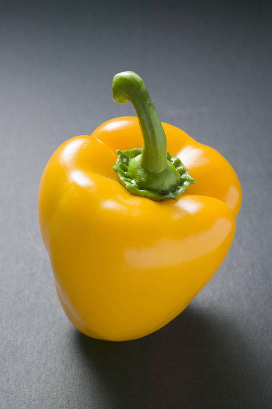 无人,竖图,俯视,室内,特写,白天,餐桌,桌子,辣椒,蔬菜,阴影,灰色背景,新鲜,反射,影子,食品,食物,一个,黄色,摄影,有机食品,绿色食品,影棚,单个,餐台,彩椒,辣角,红海椒,大椒,辣虎,广椒,甜椒,柿子椒,辣子,海椒,番椒,灯笼椒,彩图,高角度拍摄,影棚拍摄,拍摄