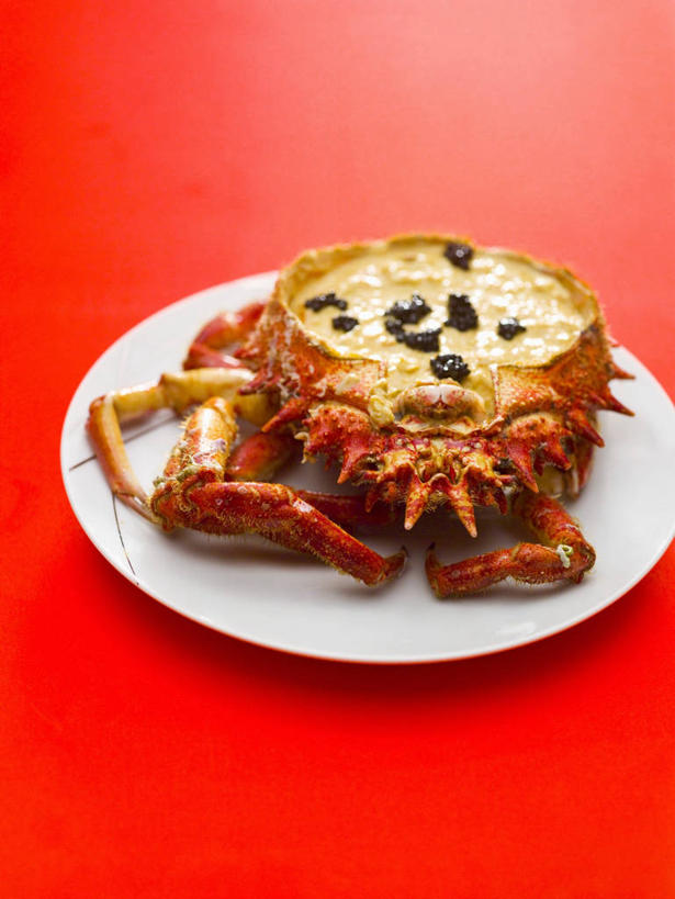海鲜,蟹,无人,竖图,俯视,室内,特写,白天,烹饪,西餐,桌面,桌子,餐具,阴影,红色背景,反射,木制,螃蟹,碟子,盘,影子,料理,食品,水产,菜肴,美食,海洋生物,食物,一个,盘子,木制品,碟,西式,摄影,佳肴,影棚,单个,水生动物,海产品,水生物,海底动物,甲壳动物,蜘蛛蟹,彩图,高角度拍摄,影棚拍摄,拍摄