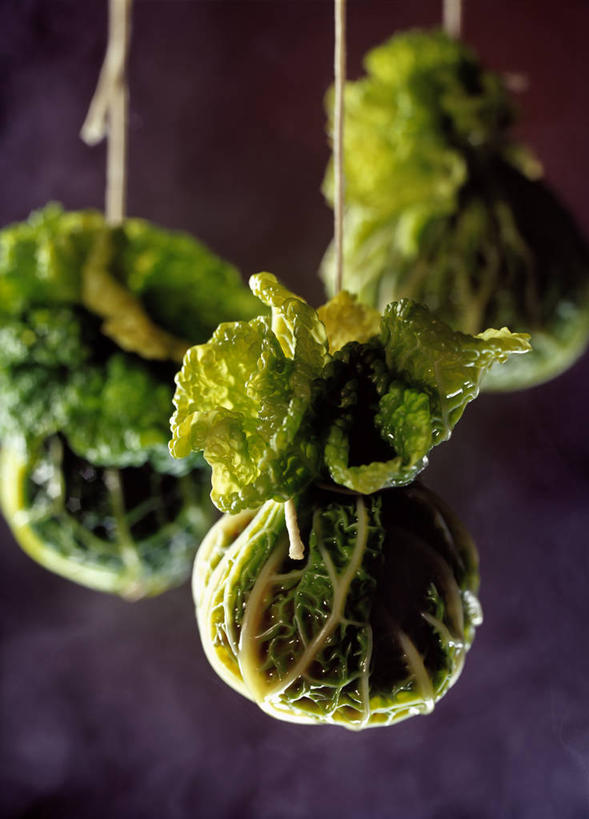 无人,竖图,室内,特写,白天,正面,植物,蔬菜,椰菜,卷心菜,叶子,吊挂,悬挂,新鲜,纹理,肉,食品,绿叶,挂,羊肉,肉类,食物,绿色,绳子,嫩叶,甘蓝,有机食品,绿色食品,绳索,肉食,肌理,叶,叶片,叶脉,结球甘蓝,甘兰,包心菜,彩图