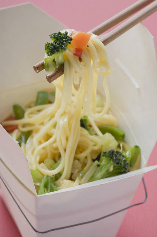 面食,面条,无人,竖图,俯视,室内,特写,白天,烹饪,中餐,筷子,桌面,桌子,蔬菜,餐具,一双,阴影,新鲜,反射,木制,影子,纸盒,花菜,花椰菜,西兰花,面,料理,食品,文化,传统,菜肴,美食,盒子,食物,一个,包装盒,木制品,中式,佳肴,有机食品,绿色食品,单个,礼节,椰菜花,礼仪,甘蓝花,进餐用具,彩图,高角度拍摄