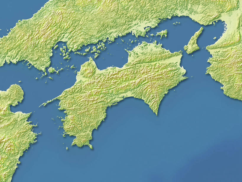 无人,横图,室内,白天,正面,数码,科技,道路,地图,日本,亚洲,阴影,蓝色背景,网络,信息,交通,高光,几何,计算机图形,合成,方向,蓝色,绿色,引导,指引,电脑合成图,数码合成图,合成图,东亚,日本国,写实,具体,具象,四国地方,四国,四国岛,彩图,导航