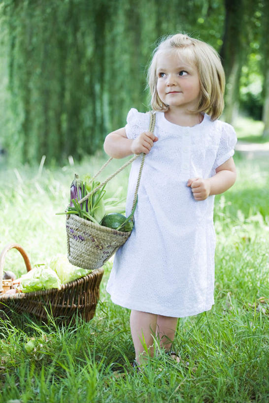 西方人,儿童,背,一个人,站,笑,交叉,微笑,露齿笑,竖图,室外,白天,正面,裙子,纯洁,草地,草坪,植物,竹子,茄子,蔬菜,欧洲,欧洲人,仅一个女性,仅一个人,竹制,连衣裙,编织,篮子,葱,青葱,注视,草,树,树木,小孩,绿色,白色,自然,竹篮,背着,观察,看,站着,仅一个小孩,可爱,童年,童趣,生长,成长,观看,竹条,半身裙,吊带裙,交织,察看,竹制品,关注,童真,烂漫,无邪,穿插,天真,女孩,女人,女性,白种人,孩子,落苏,酪酥,昆仑瓜,胡瓜,矮瓜,站立,半身,彩图,女生