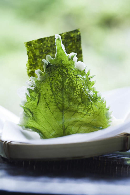 无人,餐厅,竖图,俯视,室外,特写,白天,烹饪,餐桌,桌子,蔬菜,餐具,叶子,朦胧,模糊,新鲜,碟子,盘,日本料理,料理,食品,绿叶,紫菜,菜肴,美食,食物,一个,盘子,碟,日式料理,日式,嫩叶,佳肴,有机食品,绿色食品,单个,餐台,天麸罗,叶,叶片,彩图,高角度拍摄,餐馆,饭店,饭馆