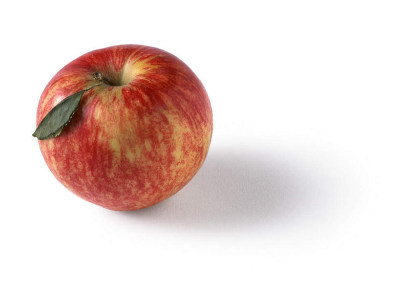 无人,横图,俯视,室内,特写,白天,白色背景,餐桌,桌子,苹果,静物,水果,叶子,新鲜,生食,食品,果实,绿叶,食物,一个,红色,嫩叶,摄影,有机食品,绿色食品,影棚,单个,餐台,叶,叶片,彩图,高角度拍摄,影棚拍摄,拍摄