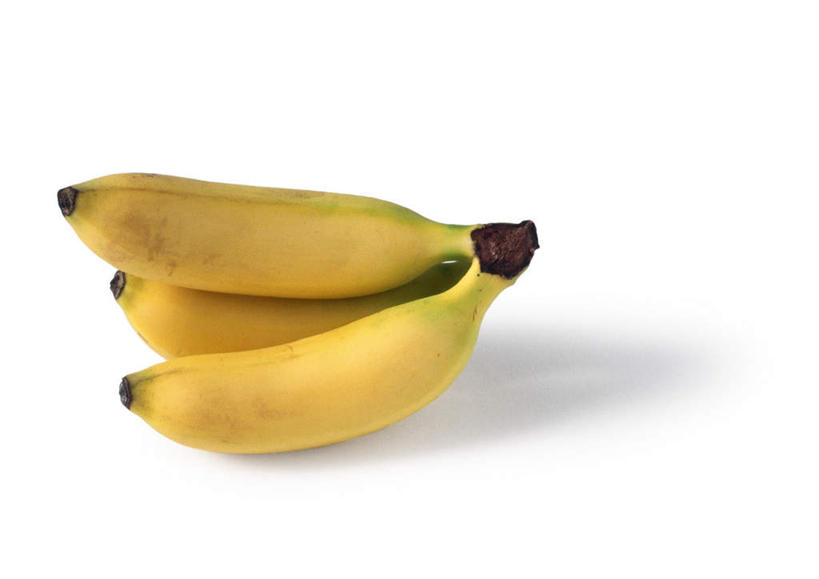 无人,横图,俯视,室内,特写,白天,白色背景,餐桌,桌子,香蕉,静物,水果,三根,阴影,新鲜,反射,影子,生食,食品,果实,食物,摄影,有机食品,绿色食品,影棚,餐台,甘蕉,彩图,高角度拍摄,影棚拍摄,拍摄