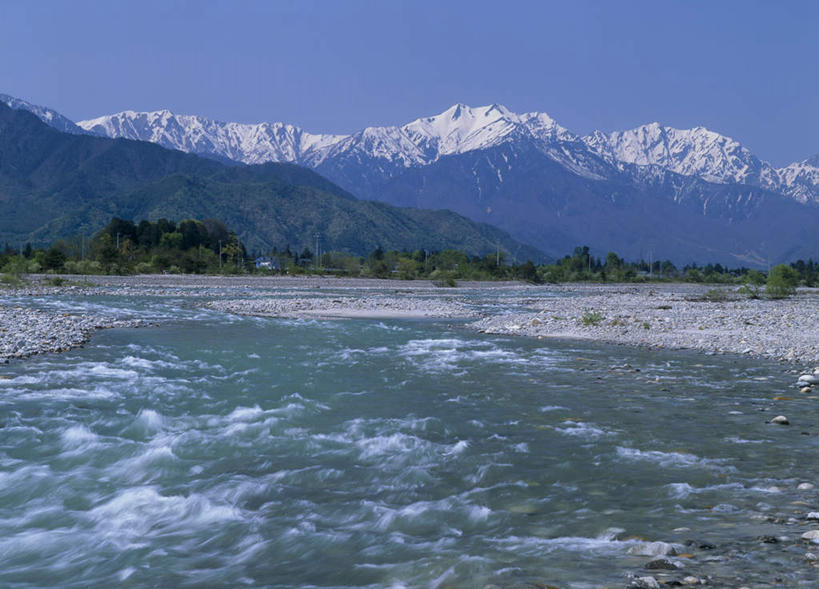 无人,横图,室外,白天,正面,旅游,度假,河流,美景,森林,山,树林,水,雪,植物,大雪,长野县,日本,亚洲,河水,积雪,景观,山峰,水流,雪景,冬天,山峦,娱乐,树,树木,蓝色,绿色,蓝天,天空,自然,天,享受,休闲,景色,放松,生长,晴朗,成长,自然风光,东亚,本州,万里无云,本州岛,日本国,中部地方,长野,晴空,晴空万里,彩图