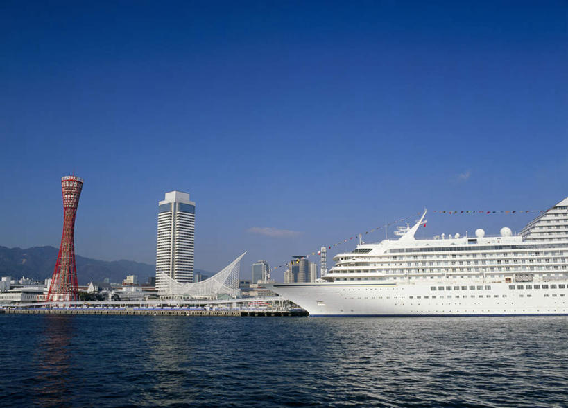 无人,高楼大厦,码头,横图,室外,白天,正面,度假,海浪,海洋,美景,城市风光,城市,大厦,港口,建筑,摩天大楼,日本,亚洲,景观,浪花,娱乐,游轮,蓝色,蓝天,天空,海水,交通工具,天,享受,休闲,景色,放松,晴朗,海景,东亚,本州,万里无云,本州岛,日本国,近畿地方,近畿,兵库,兵库县,神户,神户港,神户市,神戸,县厅,神戸市,大海,风浪,海,海水的波动,近岸浪,涌浪,晴空,晴空万里,彩图,摆渡口,埠头,大楼,渡口,渡头,港湾,高层建筑,高楼,海港,货运码头,口岸,摩天楼,商港