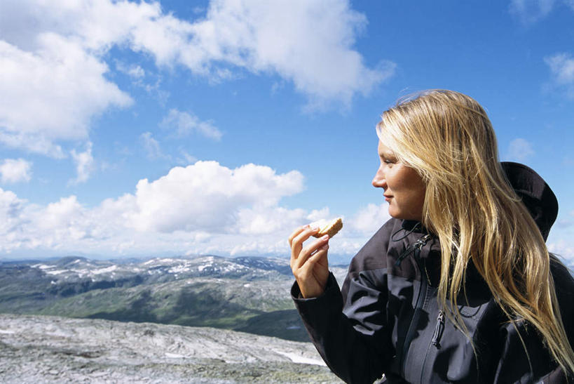 西方人,一个人,站,横图,室外,白天,正面,旅游,度假,山,山脉,欧洲,欧洲人,仅一个年轻女性,仅一个女性,仅一个人,山峰,云,云朵,食品,糖,糖果,甜点,甜品,棕色,山峦,拿,云彩,拿着,注视,娱乐,食物,蓝色,白云,蓝天,天空,甜食,巧克力,群山,天,观察,看,站着,享受,休闲,放松,晴朗,观看,朱古力,察看,关注,年轻女性,女人,女性,白种人,长发,晴空,站立,半身,彩图