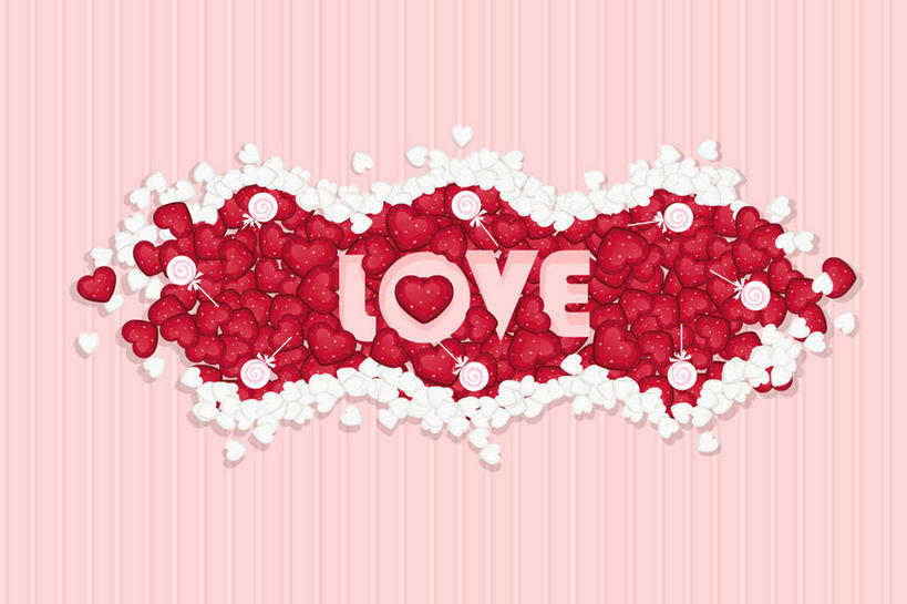 横图,插画,数码,科技,情人节,阴影,节日,网络,糖果,高光,几何,计算机图形,浪漫,合成,图画,画,电脑合成图,数码合成图,合成图,漫画,写实,具体,具象,心型,彩图,爱