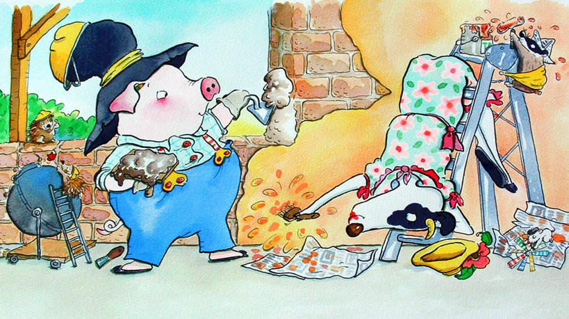 无人,站,攀登,横图,室内,白天,正面,绘画,石头,牛,猪,帽子,一头,握,花纹,服装,艺术,石子,梯子,阶梯,墙,云,云朵,乳牛,古典,拿,云彩,拿着,注视,休闲装,礼帽,文化,水泥,墙壁,墙面,一只,衣服,蓝色,白云,蓝天,天空,动物,工艺品,天,观察,看,品味,站着,休闲,休闲服,爬,家畜,握着,服饰,牲畜,晴朗,观看,上升,美术,察看,高雅,关注,斑纹,人字梯,美学,一顶,登高,石块,岩石,晴空,奶牛,攀爬,站立,彩图,全身