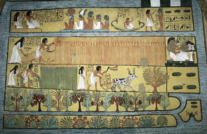 无人,横图,室内,特写,农业,船,牛,一排,整齐,标志,符号,标识,树,排列,地标建筑,摄影,牲畜,考古学,中东,象形文字,队列,性别符号,古埃及文明,古代文明,底比斯,美术工艺,彩图,男性符号,过去