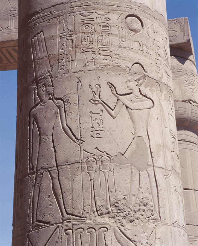 成年人,无人,两个人,人群,竖图,室外,白天,建筑,埃及,柱子,联合国,摄影,宗教,正义,中东,女神,法老,北非,古埃及文明,古代文明,底比斯,男人,男性,女人,女性,彩图,神,联合国教科文组织,阿蒙神