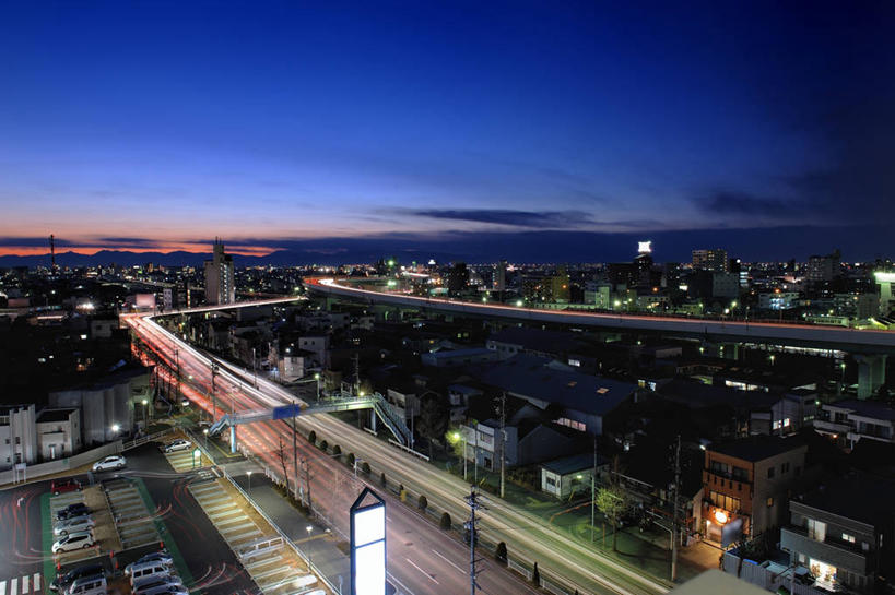 无人,横图,俯视,室外,度假,美景,日落,城市风光,城市,建筑,路,铁路,爱知县,名古屋,日本,日本文化,景观,云,桥,轨道,交通,铁轨,娱乐,天空,享受,休闲,景色,放松,运输,摄影,彩图,高角度拍摄