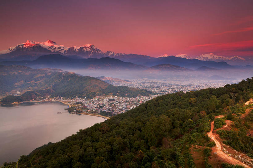 无人,横图,室外,白天,美景,山,植物,日光,尼泊尔,景观,风景,天空,自然,景色,摄影,宁静,自然风光,博卡拉,彩图