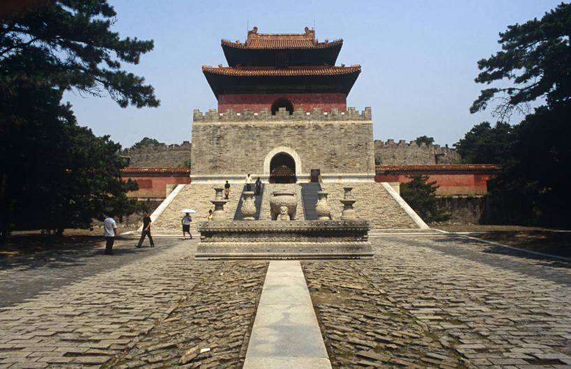 无人,横图,建筑,亚洲,摄影,坟墓,陵墓,清朝,河北省,彩图,旅行