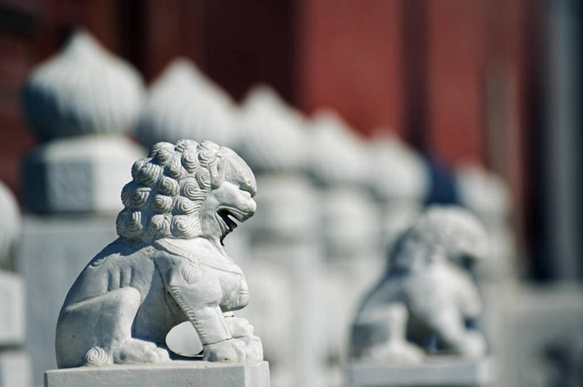 无人,横图,室外,白天,城市,建筑,狮子,北京,亚洲,雕像,首都,历史,佛香,虚构,烟,摄影,宗教,道教,清朝,灵性,彩图,传统文化