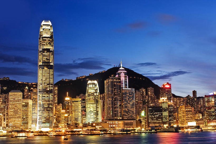 无人,横图,室外,夜晚,度假,海洋,美景,山,天际线,城市风光,城市,建筑,香港,反射,景观,云,娱乐,现代,天空,享受,休闲,景色,放松,摄影,照亮,发展,彩图