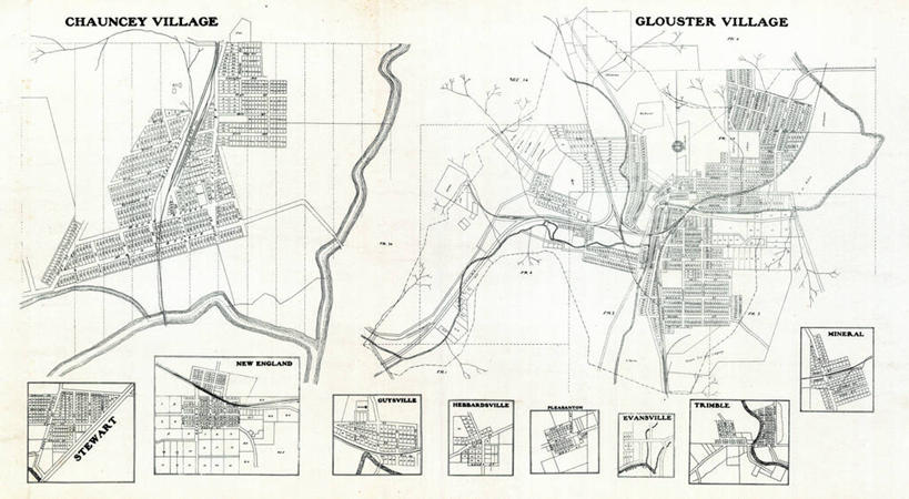 无人,横图,地图,城镇,历史,古董,俄亥俄州,矿物质,彩图,地图学,埃文斯维尔