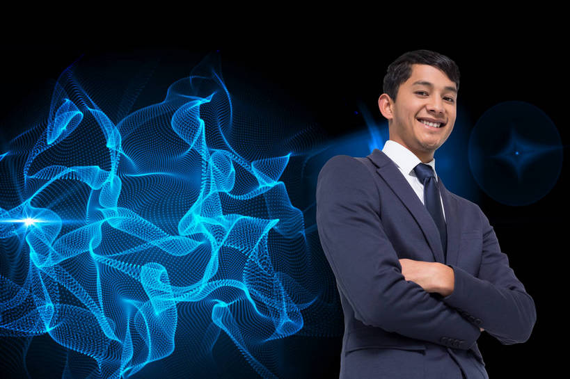 东方人,一个人,无人,商务人士,商务男性,站,笑,双手交叉,微笑,露齿笑,横图,室内,白天,正面,衬衫,数码,科技,亚洲,仅一个男性,仅一个人,阴影,波纹,形状,套装,梦幻,曲折,弯曲,发光,反射,光束,网络,影子,领带,光亮,漩涡,高光,几何,计算机图形,合成,注视,黄种人,仅一个年轻男性,蓝色,黑色,观察,看,站着,蜿蜒,观看,电脑合成图,数码合成图,旋涡,察看,双手抱胸,未来,象征,庄重,合成图,关注,发亮,商务装,身份,工薪阶层,憧憬,写实,具体,具象,正式,地位,形态,外形,男人,男性,年轻男性,亚洲人,白领,上班族,站立,半身,彩图,衬衣