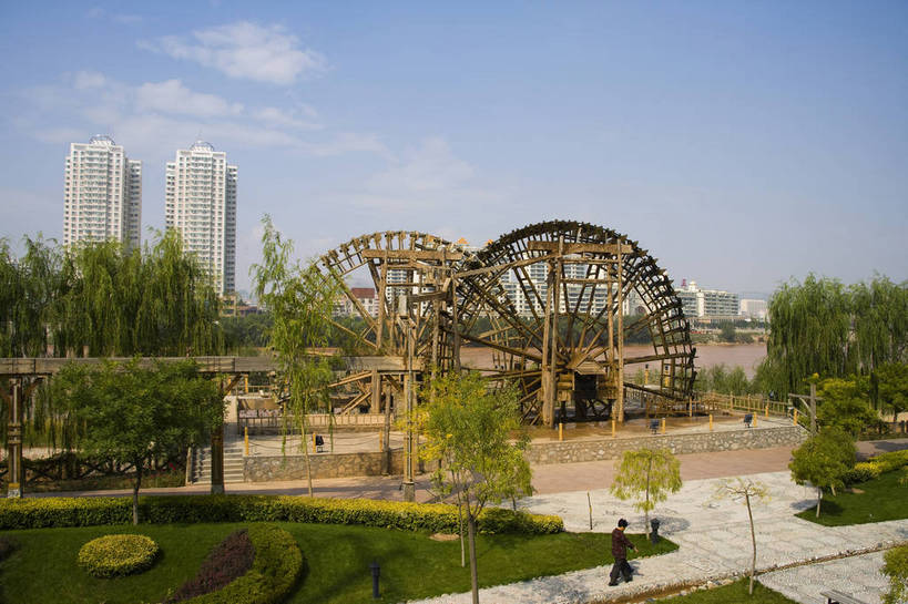 无人,横图,彩色,室外,白天,旅游,度假,美景,城市风光,城市,建筑,中国,亚洲,景观,建筑群,水车,娱乐,享受,休闲,景色,放松,摄影,东亚,甘肃,甘肃省,中华人民共和国,省会,西北地区,兰州,兰州市,甘,旅行,兰州水车园,水车园,bj174