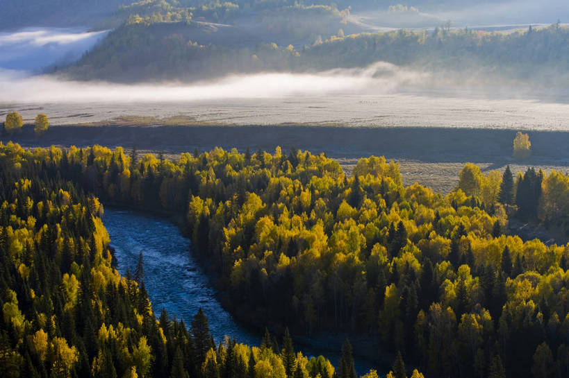 无人,横图,彩色,室外,白天,旅游,度假,草原,名胜古迹,树林,标志建筑,地标,建筑,中国,亚洲,遗迹,古迹,文物,娱乐,建设,古建筑,树,自然,享受,休闲,旅游胜地,放松,摄影,自然风光,杉树,古文明,东亚,新疆,中华人民共和国,阿勒泰,旅行,禾木,bj174