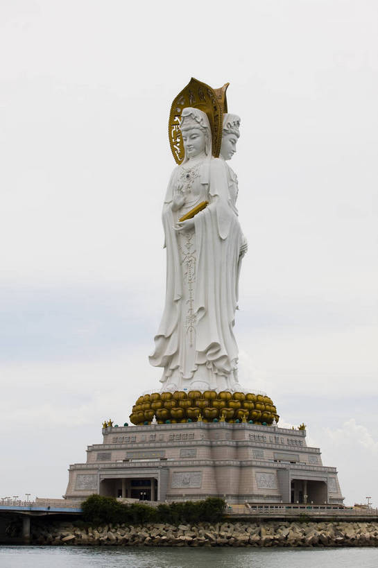 无人,竖图,彩色,室外,特写,白天,雕塑,三亚,中国,亚洲,雕像,佛像,景观,佛,海南,天空,旅游胜地,竖,摄影,东亚,中华人民共和国,旅行,南山文化旅游区,bj174