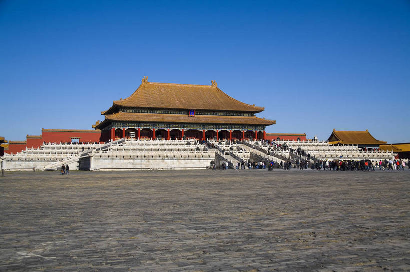 故宫,宫殿,栏杆,横图,彩色,室外,白天,名胜古迹,建筑,北京,中国,亚洲,景观,文化遗产,台阶,摄影,古代建筑,中国文化,东亚,中华人民共和国,传统文化,bj174