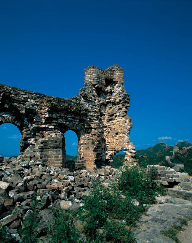 摄影师,竖图,旅游,植物,中国,古老,文化,城墙,古建筑,东方,树木,概念,残破,摄像师,世界文化遗产,河北,金山岭长城,bj174