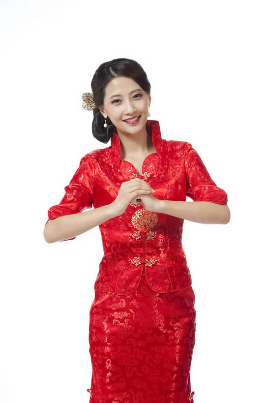 东方人,站,笑,竖图,彩色,室内,白天,抠图,白色背景,正面,民族服装,时尚,成功,北京,中国,仅一个人,旗袍,节日,庆祝,图片,古典,文化,传统,庆典,喜庆,成熟,可爱,美女,竖,自信,抱拳,摄影,生活方式,纪念,青春,优雅,乐观,行礼,妖娆,年轻女性,女人,女性,亚洲人,中国人,年轻人,半身,影棚拍摄,礼服,愉快,bj174