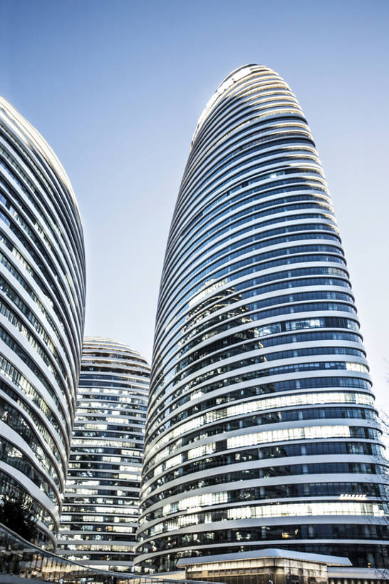 无人,竖图,室外,白天,仰视,度假,美景,窗户,城市风光,标志建筑,城市,地标,建筑,北京,中国,亚洲,弯曲,艺术,景观,建筑群,娱乐,建设,现代,蓝色,风景,蓝天,天空,享受,休闲,办公大楼,景色,放松,摄影,建造,都市风光,东亚,玻璃杯,彩图,低角度拍摄,高层建筑,建筑结构,广角,望京,望京SOHO,bj175