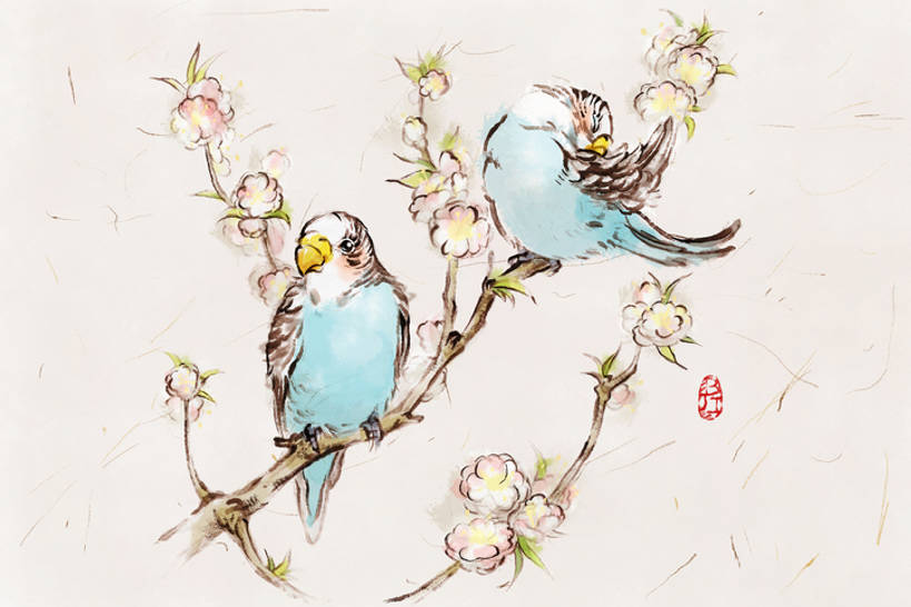 无人,横图,插画,旅游,度假,数码,科技,美景,桃花,鸟,鹦鹉,羽毛,阴影,网络,鸟类,标志,景观,办公用品,一对,高光,几何,计算机图形,古典,合成,图画,娱乐,传统,画,文具,花,花朵,树枝,蓝色,自然,动物,春天,两只,享受,休闲,景色,放松,可爱,活泼,印章,办公设备,文具用品,电脑合成图,数码合成图,图章,合成图,中国文化,自然风光,国画,宣纸,古典风格,漫画,签署,写实,具体,具象,文化工具,观赏鸟,爱情鸟,鉴定,牡丹鹦鹉,情侣鹦鹉,红牡丹鹦鹉,蜡嘴鹦鹉,画画,伴侣,传统文化,插图,bj175