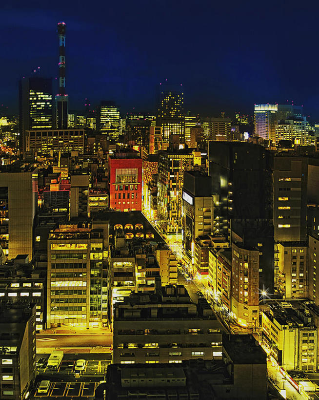 无人,竖图,室外,夜晚,城市,建筑,日本,现代,办公大楼,摄影,建造,照亮,都市风光,市区,彩图,高层建筑,当代,建筑结构,bj175